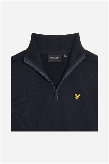 Lyle & Scott Quarter Half Zip Pullover - Mörk marinblå